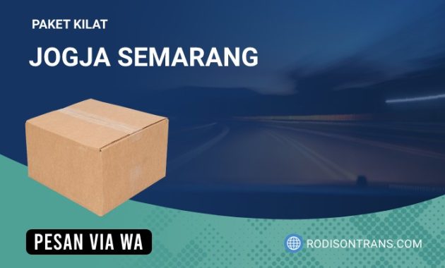 Kirim Paket Lewat Travel Jogja Semarang